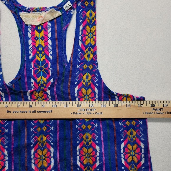 Jen's Pirate Booty for Free People Embroidered Tank Royal Blue Tribal Size M / L - Picture 2 of 6